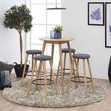 Amazon Brand - Movian Tarna - Set da 2 sgabelli da bar, 41 x 41 x 77 cm, grigio
