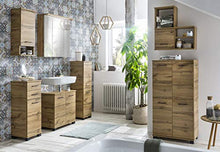 Schildmeyer Nora Highboard 144980, Rovere Decorazione Rustica, 30,3 x 32,6 x 117 cm (B/T/H)