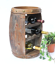 DanDiBo Scaffale-Vino Botte Vini 1555 Bar Porta-Bottiglie 50cm per 8 bottigl. Scaffale Botte Botte-Legno