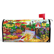 Copertura magnetica per cassetta postale del Ringraziamento, con uccelli cardinali e zucca, per primavera e giardino, decorazione per la casa, dimensioni 64,8 x 53,3 cm