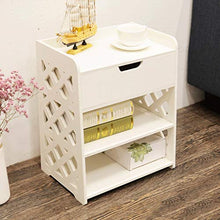 Xiaoli Comodini Armadio di stoccaggio di plastica di plastica Ambientale Multi-Funzionale Moderno Semplice del Comodino Mini Camera da Letto Comodini Letto
