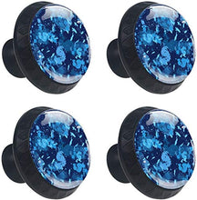 Motivo sportivo mimetico blu Pomelli per Porta Set di 4 Pomelli per Mobili Manopole per Cassetti Cucina Armadio Vetro