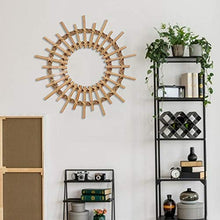 Fltaheroo Specchi per Trucco Rotondi in Rattan Decorazioni Artistiche Innovative Decorazioni per Bagno Specchi Sospesi Mestieri