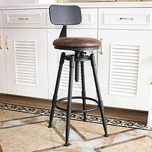 Sedia da Pranzo Sgabelli Alti Sgabelli da Bar Sgabelli da Bar girevoli Sgabelli Alti Schienale in Ferro battuto Sedie da Bar per Uso Domestico (65-85 cm)