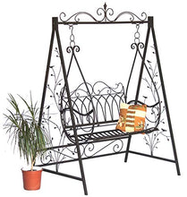 DanDiBo 1868 - Dondolo da giardino in metallo, 2 posti, stile vintage, in ferro battuto
