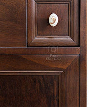 Shop Chic Arredo bagno arte povera base in legno con lavabo in ceramica