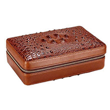 YUTRD ZCJUX Desktop Cigar Humidor Cigar Box di stoccaggio Versatile Strong Seal Resistente all'Usura è Molto Adatto for Viaggi (Color : Brown)