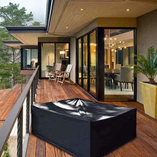 YULIAN Garden Mobili da Giardino 270x180x89cm, terrazza Arredo Copertura Set Impermeabile, Terrazza Tavoli e sedie per Esterni Combinazione Impostare Il Tessuto Impermeabile Oxford Heavy Du.