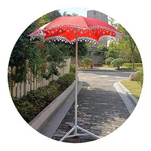 YYBD Accessori per ombrelloni da Interno Ombrelloni da Esterno con Frange Ombrellone da Giardino per Esterni, Rosso/Bianco
