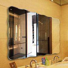 Bathroom mirror-Jack Lavabo sospeso Specchio da Parete per lavabo Specchio per lavabo Senza Telaio (Dimensioni : 60 * 80cm)