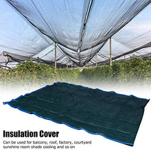 Telo ombreggiante con Protezione Solare al 70% - Telo ombreggiante da Giardino con Occhielli - Rete da Sole Nera per Copertura per Piante Serra Barn Kennel Pool Pergola Piscina - 2x5m/6.6x16.4ft