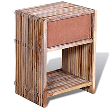 vidaXL Comodino con Cassetto in Legno di Recupero Cassettiera Mobiletto Mobile