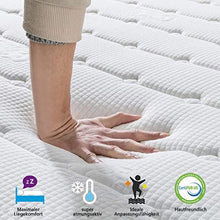 Vesgantti Materasso, Materasso a Molle insacchettate da 24 cm con Schiuma Traspirante e Molle insacchettate individuali Tocco medio fermo, collezione Box Top moderno (White, 100_x_200_cm)