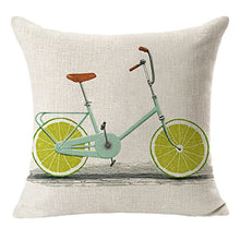 vi. Yo 1PC 45 * 45 cm Frutta Bicicletta Cuscino Federa Frutta Bicicletta in Composito di Cuscino in Vita C-2