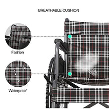 Sedia A Rotelle Leggera E Facile da Usare con Braccioli Lunghi E Poggiagambe per Un Comfort Extra, Sedia A Rotelle Portatile Pieghevole con Borsa Posteriore A