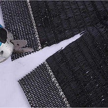 MEYLEE Rete per Impalcature per Detriti Ombreggianti Rete per Paravento con Occhielli Recinzione per La Privacy Nera per Coperture per Piante,4X50M