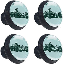 Macchina da corsa Pomelli per Porta Set di 4 Pomelli per Mobili Manopole per Cassetti Cucina Armadio Vetro