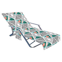 sdfsa - Telo coprisedia da spiaggia con tasche laterali in spugna, per piscina, chaise longue e chaise