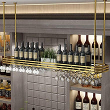 Classico Wine Rack Ferro Battuto Materiale Vetro Laminato Oro Stile Europeo Semplice Rack Bar Rack High Glass Rack Upside Rack di Down