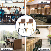 mobili Moderni Sgabelli da Bar Neri con Schienale, sgabelli da Bar in Pelle PU Sedie Moderne da Cucina da Pub, con mobili per Sala da Pranzo con Base in Metallo Dorato - 350 libbre di capacità
