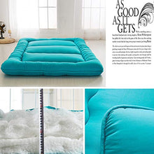 Futon Materasso Singolo Singolo, Dormitorio Studente,Materasso Futon Pavimento,Morbido e Traspirante Addensare Tatami Mat Sleep,Verde