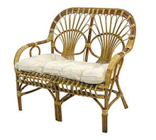 adami Divano da Giardino Basso in Rattan con Cuscini 105x65H44/62/90cm Sole