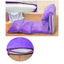 Poltrone LHA Divano Pigro Sedia Pieghevole Divano Letto Singola Sedia Computer (Viola)
