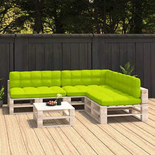 Buyounger Cuscini per Divano Pallet 2 pz Verde Brillante