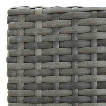 FAMIROSA Sgabelli da Bar con Cuscini 4 pz Grigi in Polyrattan-3438