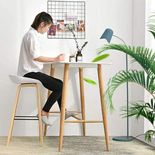DAGCOT Sgabello da Bar, Sgabello in Legno massello, Pranzo Sgabello da Pranzo, Mobili da Bar (Color : White, Size : 75cm)