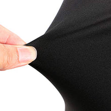 BTSKY, coprisedia elasticizzato nero con rivestimento per schienale, per sedia girevole, sedia da pranzo, sgabello da bar, sedia da bar