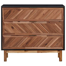 Tidyard Credenza 90x33,5x80 cm in Legno Massello di Acacia e MDF,Robusta e Durevole