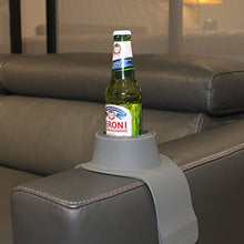 CouchCoaster - il portabicchiere ideale per il tuo divano, Grigio acciaio