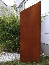 Zen Man 031997-1 - Paravento da giardino in metallo arrugginito, 1 mm, decorazione da giardino, 150/125 x 50 cm