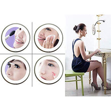 Belleashy Specchio Trucco 10X Ingrandimento Trucco Specchio Portatile Illuminato Per Il Bagno