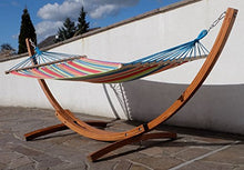 Amaca XL deluxe nobile 320cm con cornice in legno larice mod. 'CALETA'