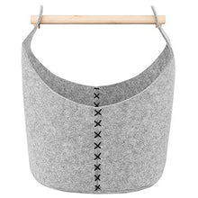 Beliani Cesto Grigio Chiaro Set di 3 SALUR