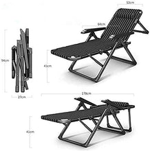 FACAZ Sedie da Giardino reclinabili Chaise Longue Pieghevoli Portatili con Cuscino Regolabile per Spiaggia, Piscina, Giardino, Esterno e Interno