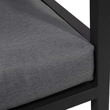 Gartentraum Salotto in Alluminio Grigio con Tavolo - 6 posti - Lounge NIRO