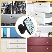 Marlin granchi tartarughe e meduse Pomelli per Porta Set di 4 Pomelli per Mobili Manopole per Cassetti Cucina Armadio Vetro