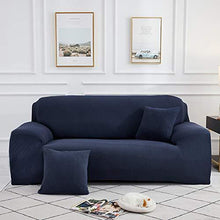 Sinoeem Copridivano Elasticizzato1 2 3 4 Posti (Regalare 2 federe) Fodere Copridivani Universale,Sofa Mobili Protettore Copertura Divano Antiscivolo, Ideale per poltrone (Blu, 4 Seater:235cm to 300cm) - Arredi Casa