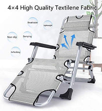 FGA Sedia a Sdraio Pieghevole Zero Gravity Chair Patio reclinabile, Zero Gravity Reclinabile Chaise Giardino Esterno Sedia a Sdraio a Dondolo Grigio Portatile Sedia a Sdraio