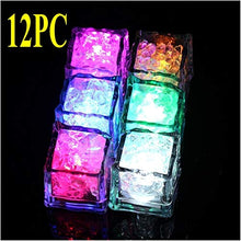 RANGE Home Bar Accessori e Arredamento Colourful Glowing Ice Cubes Bar Hen Hen Party Vino Decorazione Vetro LED Blocco Fluorescente Lampeggiante Lampada da Incasso Lampeggiante 12pc per congelatore