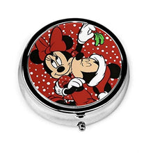 Inverno Topolino e Minnie, scatola portapillole portatile organizer porta medicinali a tre scomparti