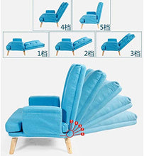 LIYONG Poltroncina Pieghevole per Salotto con Divano Pigro Poltrona 8 Colori (Color : Light Blue)