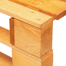 FAMIROSA Ottomana da Giardino con Pallet in Legno Marrone Miele