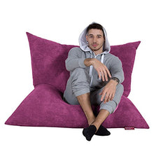 Lounge Pug®, Cuscino Pouf Sacco XL, Pompon - Rosa