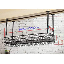 Rastrelliere per bicchieri da vino Portacarico da vino in metallo rustico Portabicchieri da soffitto, Altezza regolabile, Appeso Portabicchieri per vino, Porta stoccaggio in vetro da vino, Supporto pe