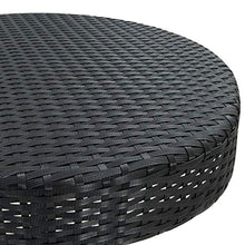 FAMIROSA Tavolo da Giardino Nero 60,5x106 cm in Polyrattan