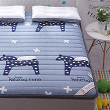 Tappetino Letto futon Tradizionale Coprimaterasso Queen Size Single Size-B 180x200cm (71x79 Pollici)